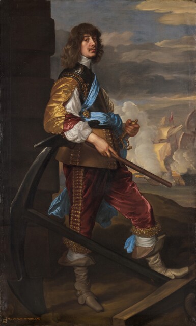 View full screen - View 1 of Lot 65. AFTER SIR ANTHONY VAN DYCK | Portrait of Algernon Percy, 10th Earl of Northumberland (1602-68), Lord High Admiral of England.