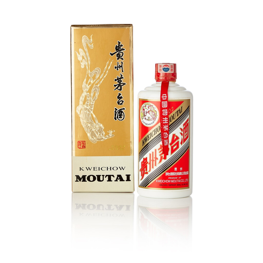 View full screen - View 1 of Lot 5173. 2002年產"飛天牌"貴州茅台酒 Kweichow Flying Fairy Moutai 2002 (1 BT50).
