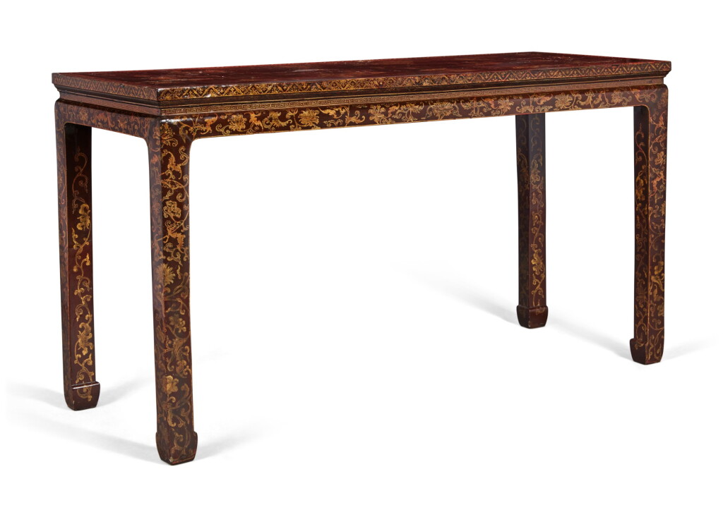 View full screen - View 1 of Lot 150. A Chinese Lacquer Altar Table, Qing Dynasty, 18th/19th Century .