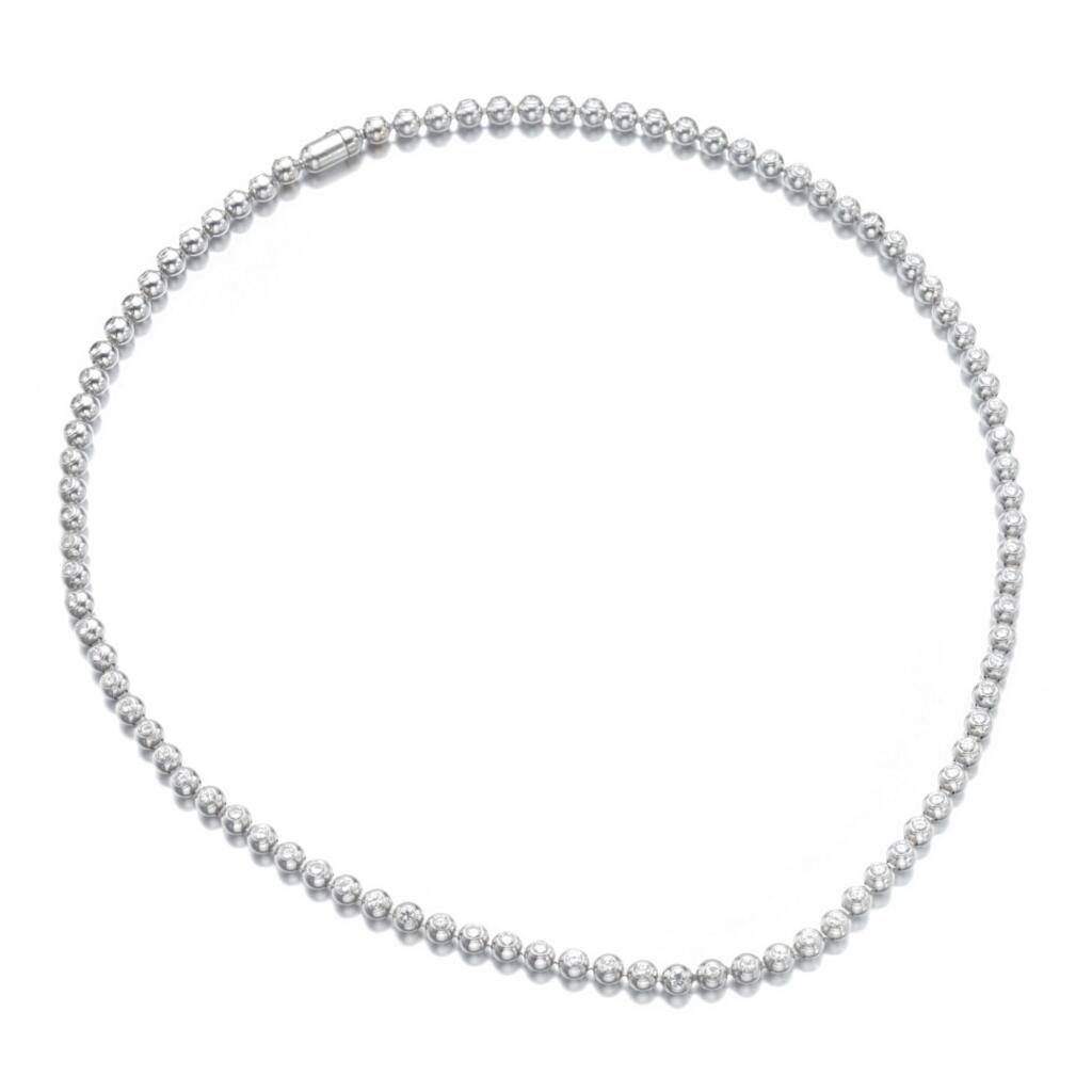 View full screen - View 1 of Lot 273. DIAMOND NECKLACE, CARTIER.