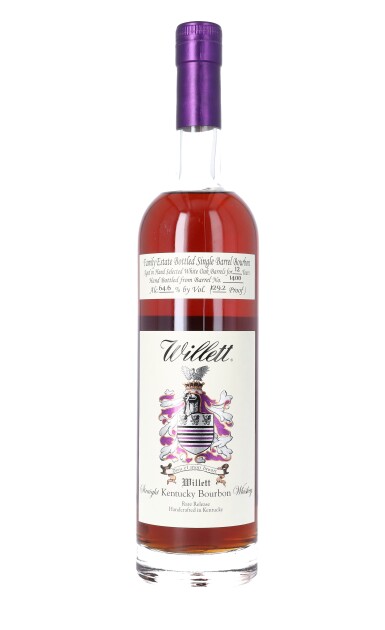 View full screen - View 1 of Lot 121. Willett Family Estate Single Barrel Bourbon 12 Year Old 129.2 proof NV (1 BT75).