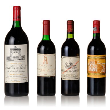 View full screen - View 1 of Lot 403. Latour and Super Seconds from the 1980s (3 BT, 1 MAG).