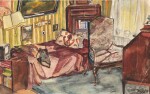 Five drawings : interiors and landscapes | Cinq dessins : Intérieurs et paysages