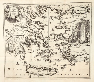View full screen - View 1 of Lot 173. Dapper | Description exacte des isles de l'archipel, 1703.