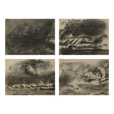 View full screen - View 1 of Lot 26. VIVAN SUNDARAM | WAR GAMES (SET OF 4) .