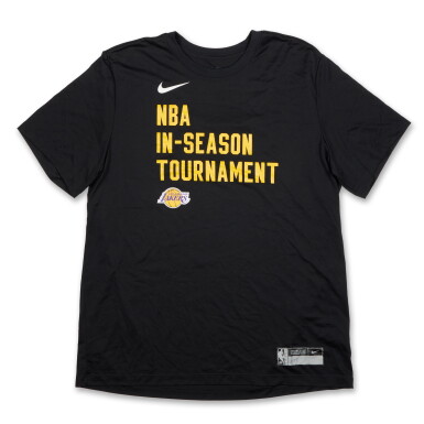 View full screen - View 1 of Lot 73. Taurean Prince Los Angeles Lakers 2023-24 In-Season Tournament Quarterfinals City Edition Warmup Top.