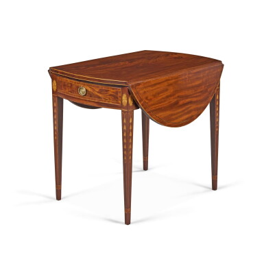 View full screen - View 1 of Lot 119. A Very Fine Federal Pembroke Table, New York, circa 1805.