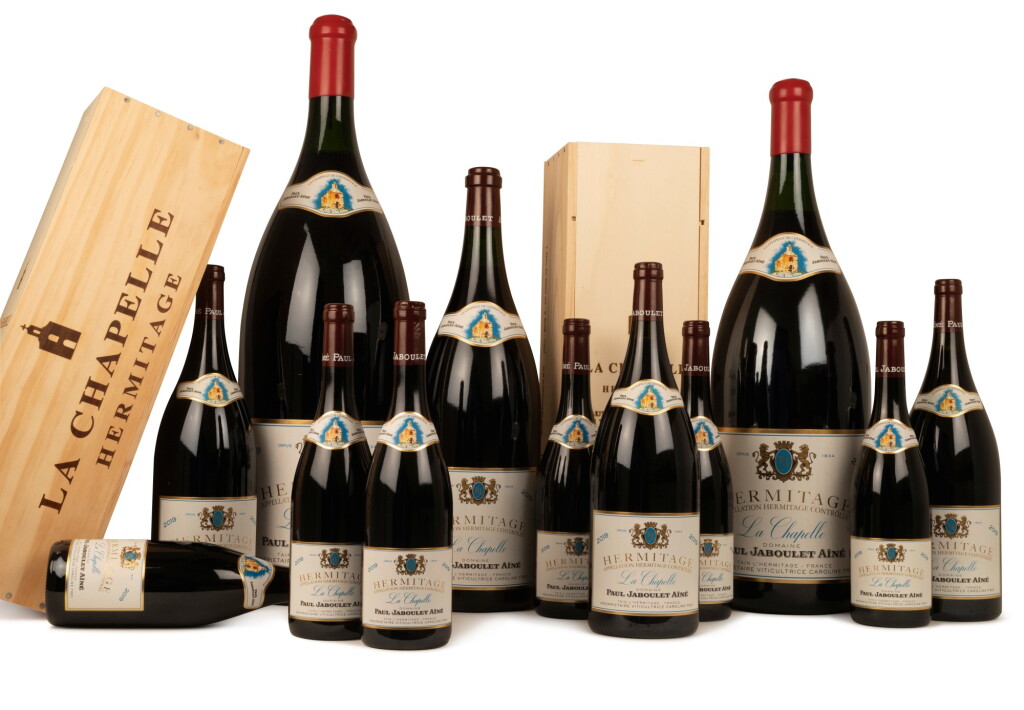 View full screen - View 1 of Lot 113. Hermitage La Chapelle 2019 Horizontal + Visit to Jaboulet (12 BT, 6 MAG, 3 DM, 1 IMP, 1 SALR).