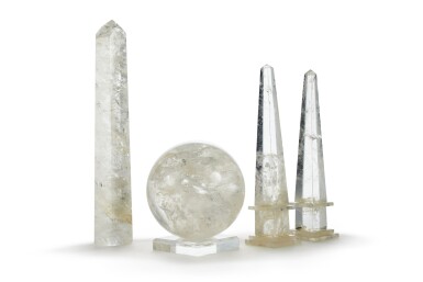 View full screen - View 1 of Lot 258. A Set of Rock Crystal Table Articles, Second Half 20th Century.