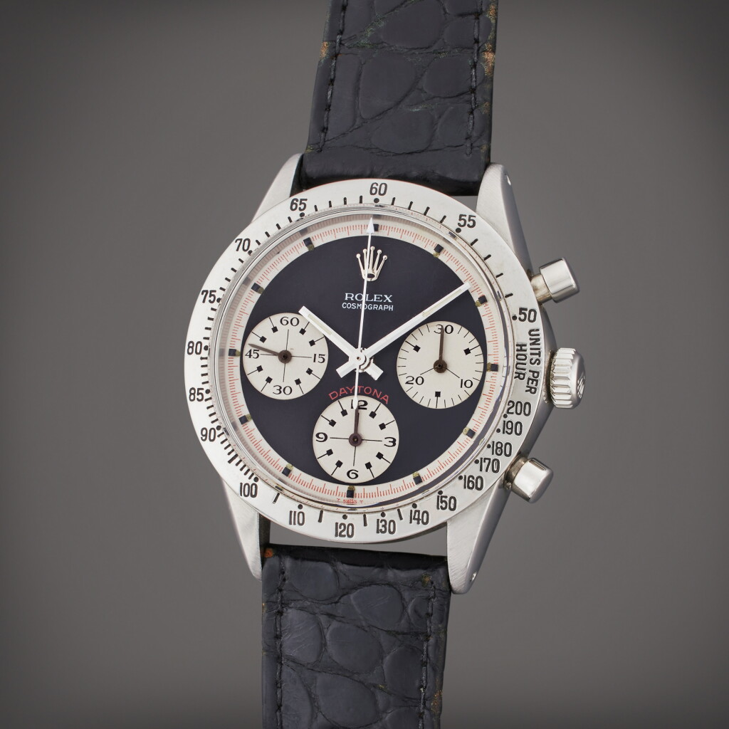 View full screen - View 1 of Lot 181. Reference 6262 ‘Paul Newman’ Daytona | A stainless steel chronograph wristwatch, Circa 1970.