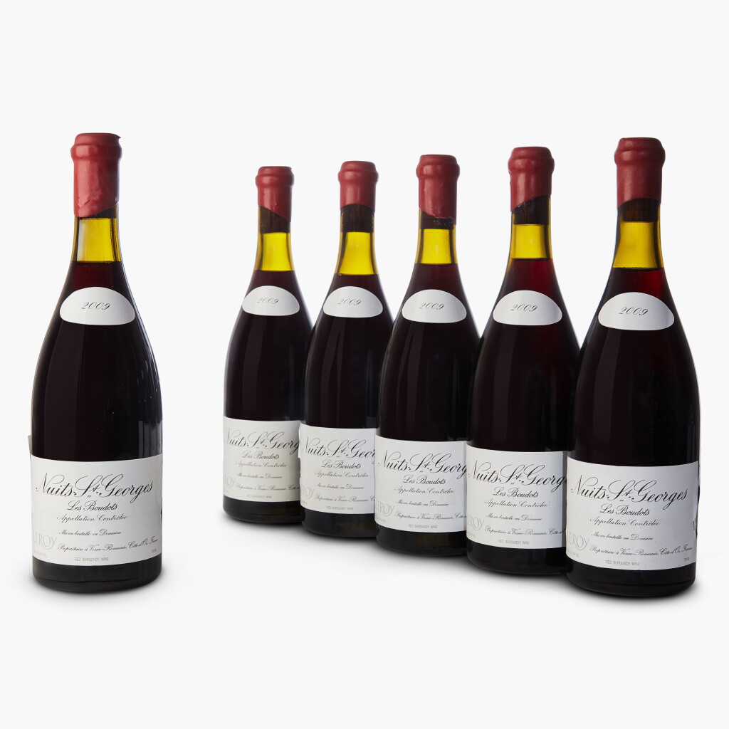 View full screen - View 1 of Lot 65. Nuits St. Georges, Les Boudots 2009 Domaine Leroy (6 BT).