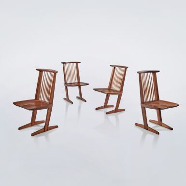 View full screen - View 1 of Lot 582. Set of Four "Conoid" Chairs.