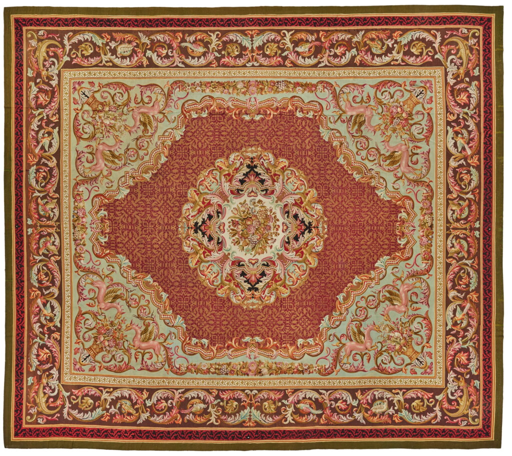 View full screen - View 1 of Lot 147. A Louis-Philippe Aubusson carpet, France, mid-19th century.