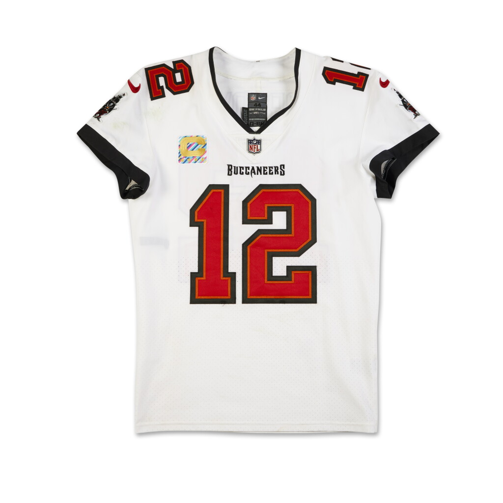 View full screen - View 1 of Lot 6. Tom Brady 2020 Tampa Bay Buccaneers ‘Championship Season’ Game Worn and Signed Jersey .