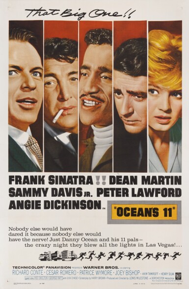 View full screen - View 1 of Lot 85. OCEAN'S 11 (1960) POSTER, US.