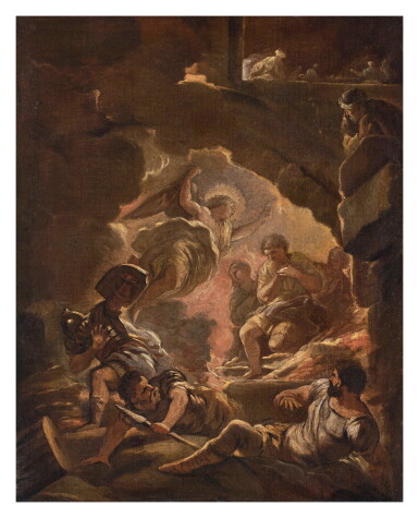 View full screen - View 1 of Lot 460. Shadrach, Meshach, and Abednego in the Furnace.