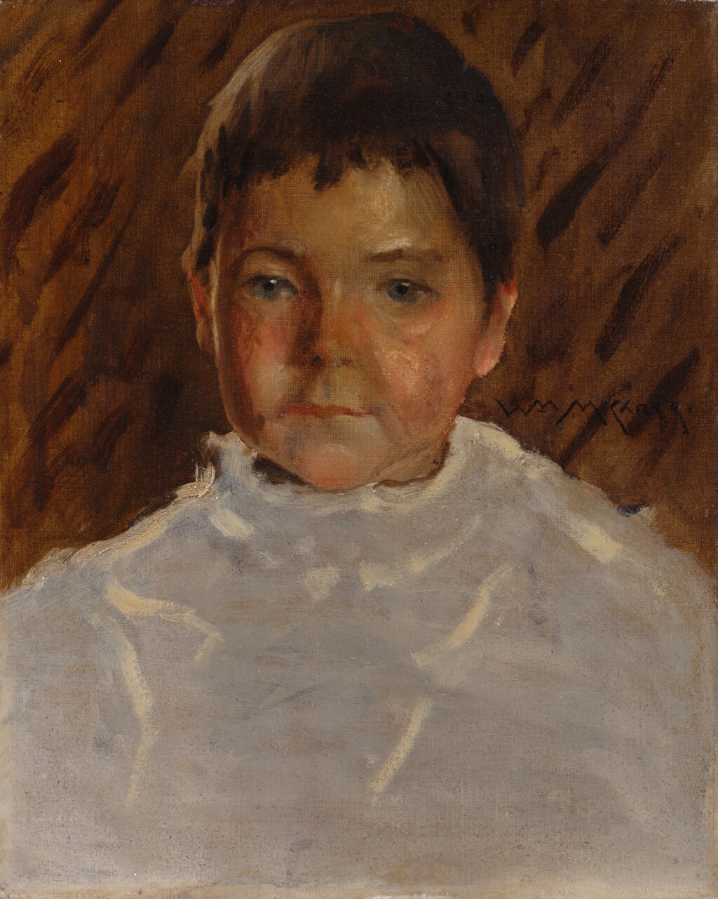 View full screen - View 1 of Lot 296. Study of Boy's Head, Robert Stewart Chase.