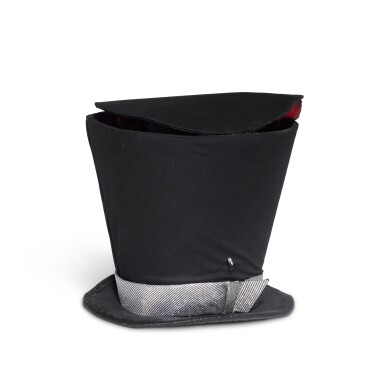 View full screen - View 1 of Lot 2251. Freddie Mercury's 'Mad Hatter' top hat and other hats designed by Diana Moseley, 1986.