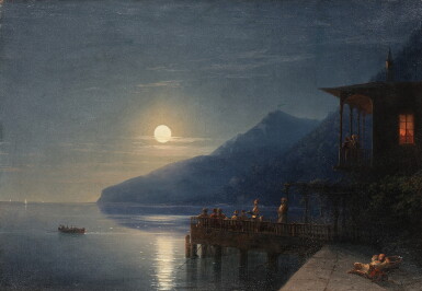 View full screen - View 1 of Lot 28. A Moonlit Night on the Crimean Coast.