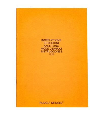 View full screen - View 1 of Lot 173. Instructions / Modes d'emploi. Milan, 1989. Rare. L'artiste explique comment réaliser ses tableaux..