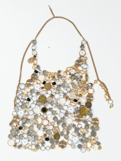 View full screen - View 1 of Lot 696. Important Chainmail Vest in Metal, circa 2000 | Plastron en métal et monté de cadrans de montres, circa 2000.