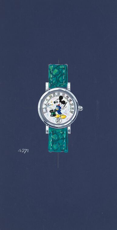 View full screen - View 1 of Lot 1002. An original prototype design of a Gerald Genta Fantasy wristwatch with accompanying NFT, Circa 1994.