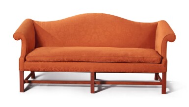 View full screen - View 1 of Lot 101. Fine and Rare Chippendale Cherrywood Sofa, Connecticut, circa 1780.