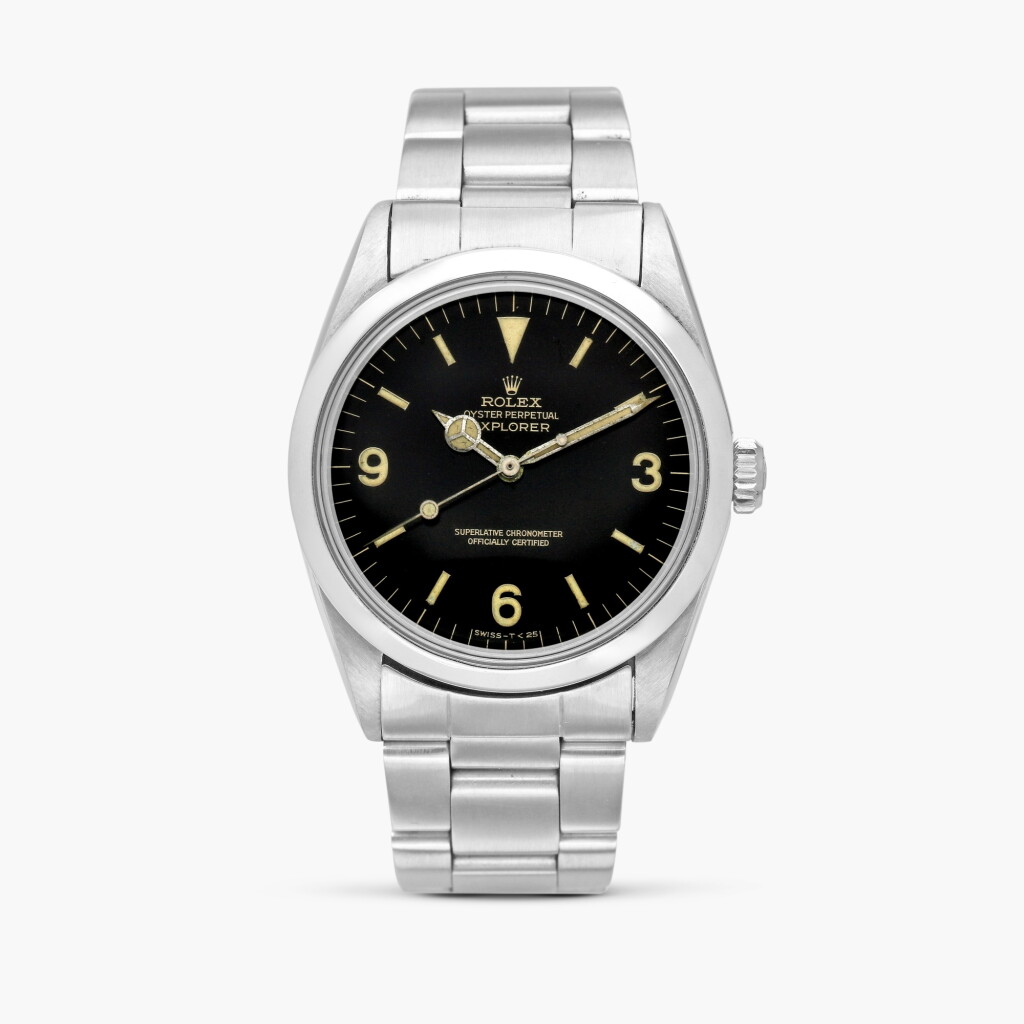 View full screen - View 1 of Lot 2534. Explorer ‘Gilt OCR Type 6’, Reference 1016 | A stainless steel wristwatch with bracelet, Circa 1966.