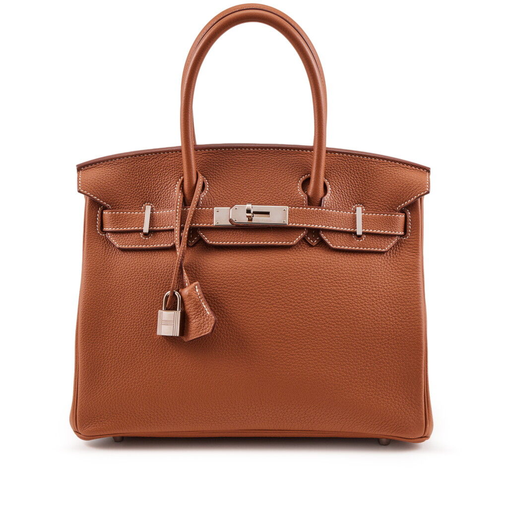 View full screen - View 1 of Lot 120. Gold Togo Birkin 30 Palladium Hardware, 2018.