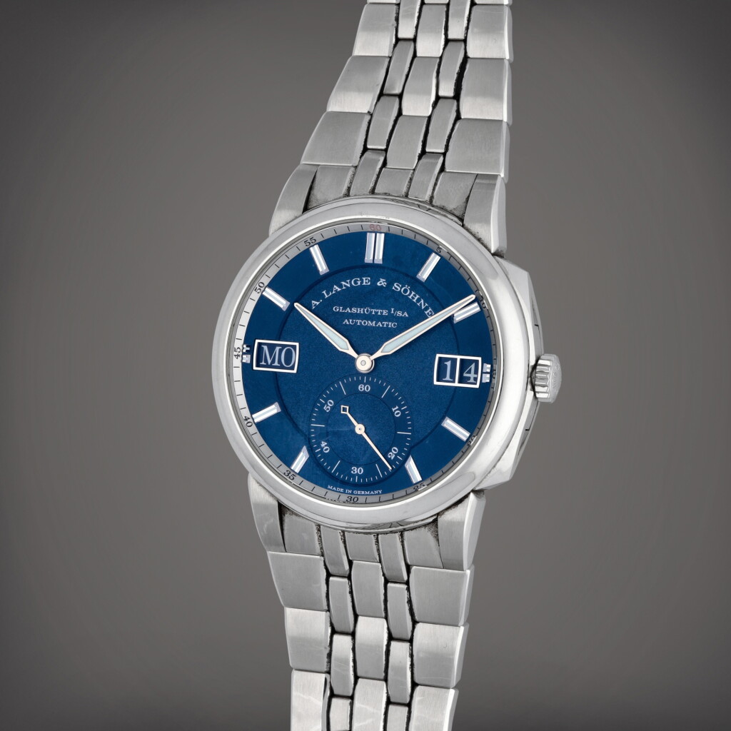 View full screen - View 1 of Lot 14. Odysseus, Reference 363.179 | A stainless steel wristwatch with day, date and bracelet | Circa 2020.