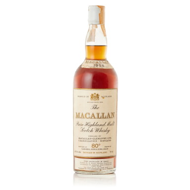 View full screen - View 1 of Lot 9307. The Macallan Campbell Hope & King 80 Proof 1958 (1 BT75).