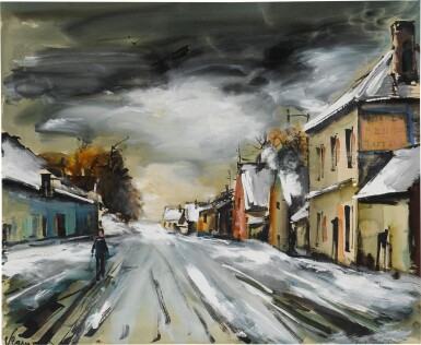 View full screen - View 1 of Lot 46. Le Village sous la neige.