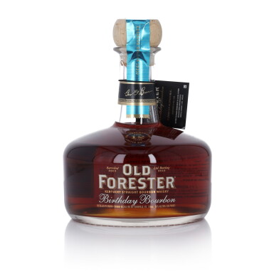 View full screen - View 1 of Lot 279. Old Forester 12 Year Old Birthday Bourbon 2015 Release 100 Proof 2003 (1 BT 75cl).