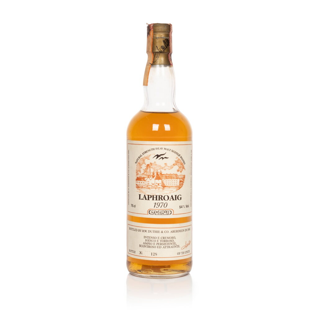 View full screen - View 1 of Lot 96. Laphroaig Samaroli 54.0 abv 1970 (1 BT75).