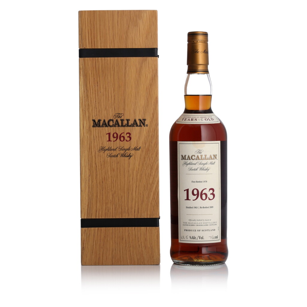 View full screen - View 1 of Lot 20. The Macallan Fine & Rare 15 Year Old 42.5 abv 1963 (1 BT 75cl).