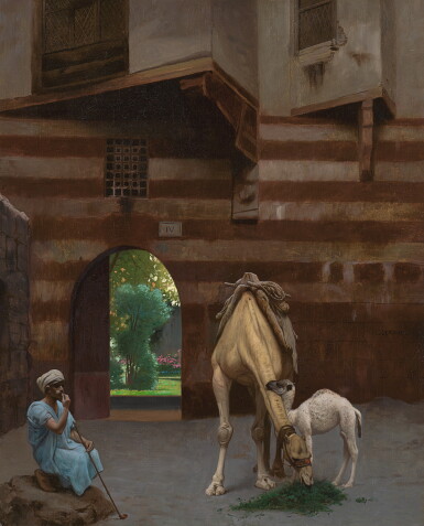 View full screen - View 1 of Lot 117. JEAN-LÉON GÉRÔME | THE CAMEL DRIVER.
