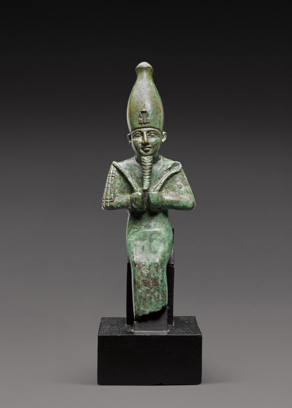 View full screen - View 1 of Lot 230. An Egyptian Bronze Figure of Osiris, 21st/26th Dynasty, 1075-525 B.C..