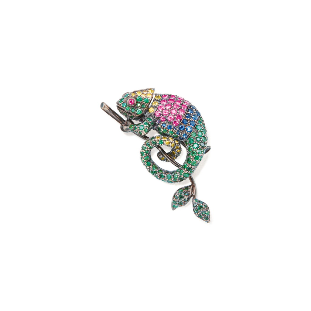 View full screen - View 1 of Lot 145. GEM-SET CLIP-BROOCH, BOUCHERON, FRANCE.