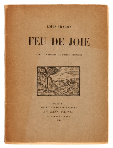 View full screen - View 1 of Lot 307. Louis Aragon | Feu de Joie, Paris, 1920, first edition, copy number 1 of 50, inscribed by the author to Marius André.