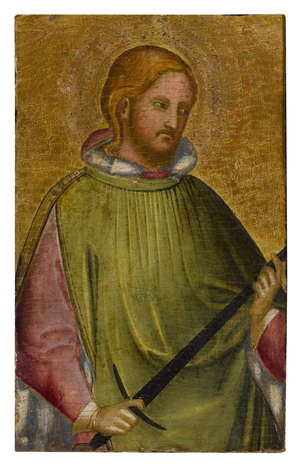 View full screen - View 1 of Lot 511. St. Martin holding his sword.