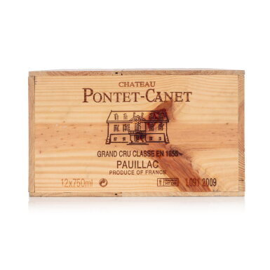 View full screen - View 1 of Lot 233. Château Pontet Canet 2009 (12 BT).