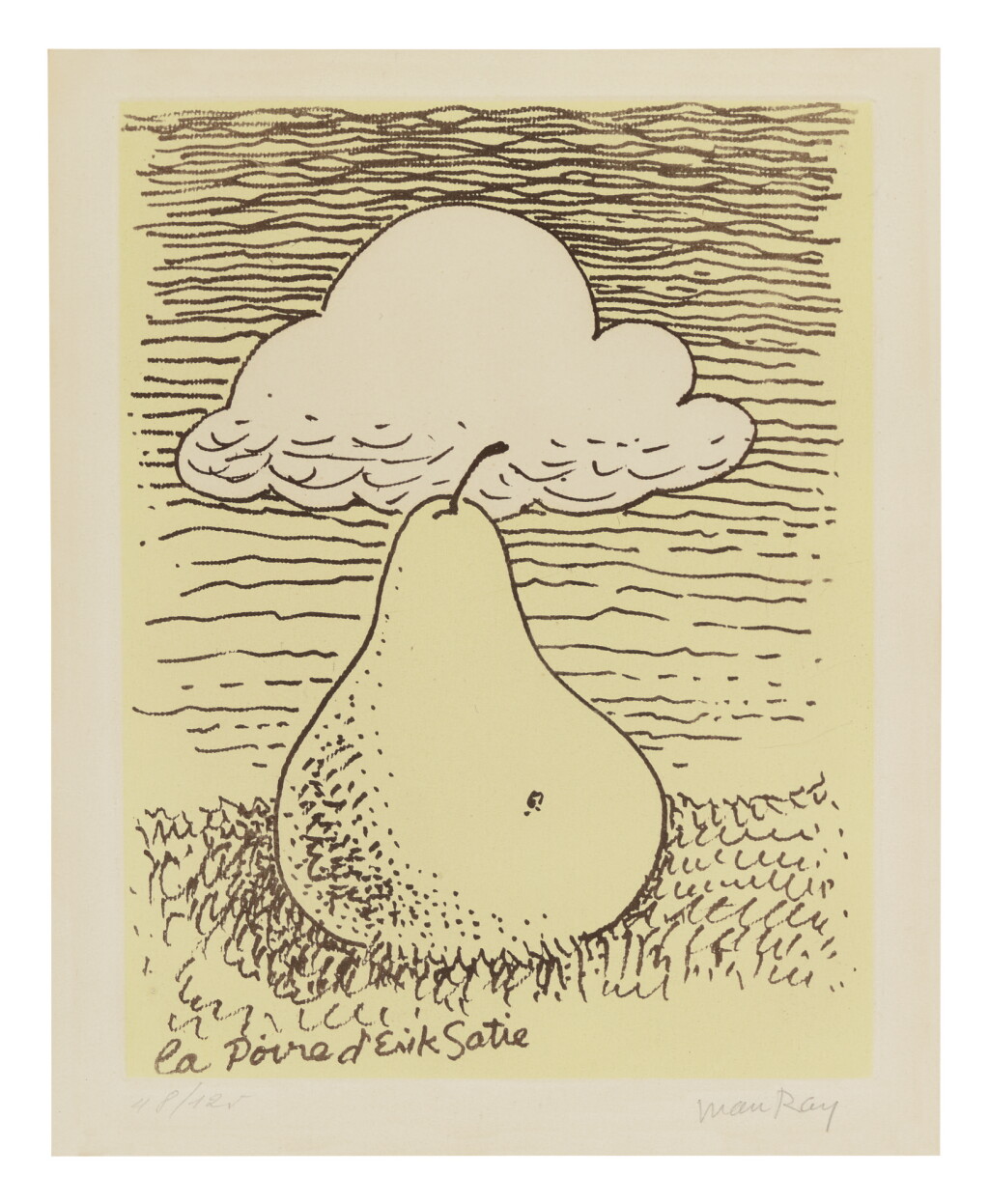 View full screen - View 1 of Lot 66. MAN RAY | LA POIRE D'ERIK SATIE (ANSELMINO 45).