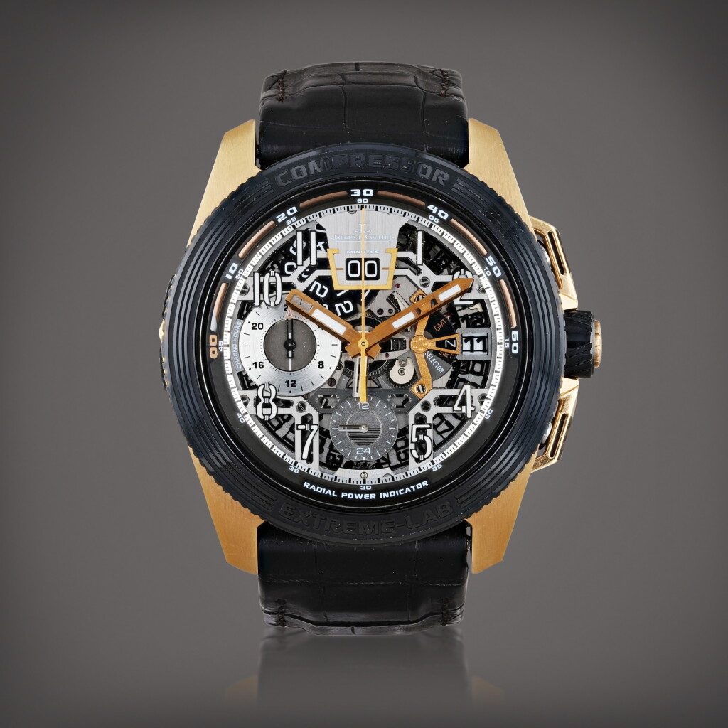View full screen - View 1 of Lot 465. Master Compressor Extreme LAB 2, limited edition, reference 196.2.53.S Montre bracelet chronographe en or rose et titane avec double fusau horaire, date et réserve de marche | Pink gold and titanium chronograph wristwatch with dual time zone, date and power reserve Vers 2013 | Circa 2013.