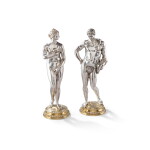 La Vénus et l'Antinoüs de Mentmore en argent, Augsbourg, vers 1700, poinçon LB probablement pour Lorenz Biller II
