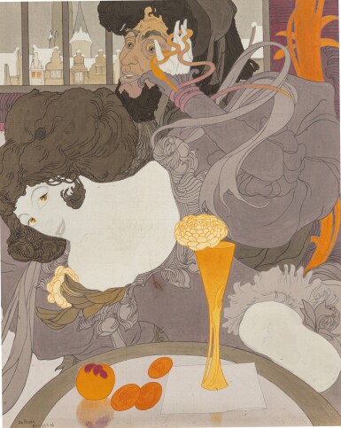 View full screen - View 1 of Lot 76. A Scene from Bruges-la-Morte | Scène de Bruges-la-Morte.