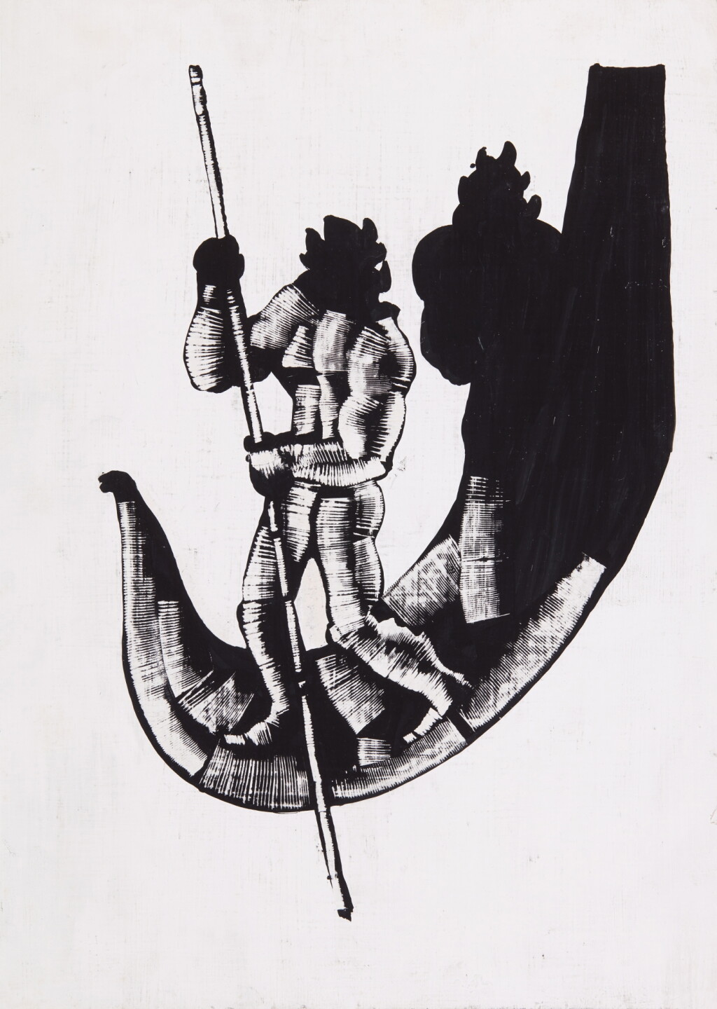 View full screen - View 1 of Lot 31. Two illustrations for Gilgamesh.