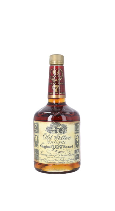 View full screen - View 1 of Lot 545. Old Weller Antique 7 Year Old 107 proof NV (1 BT75).