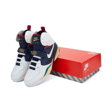 View full screen - View 1 of Lot 27. Nike Air Ballistic Force ‘Olympic’ Sample | Size 9.