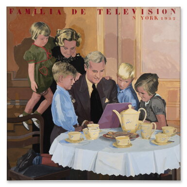 View full screen - View 1 of Lot 75. Familia de Televisión, New York 1952.