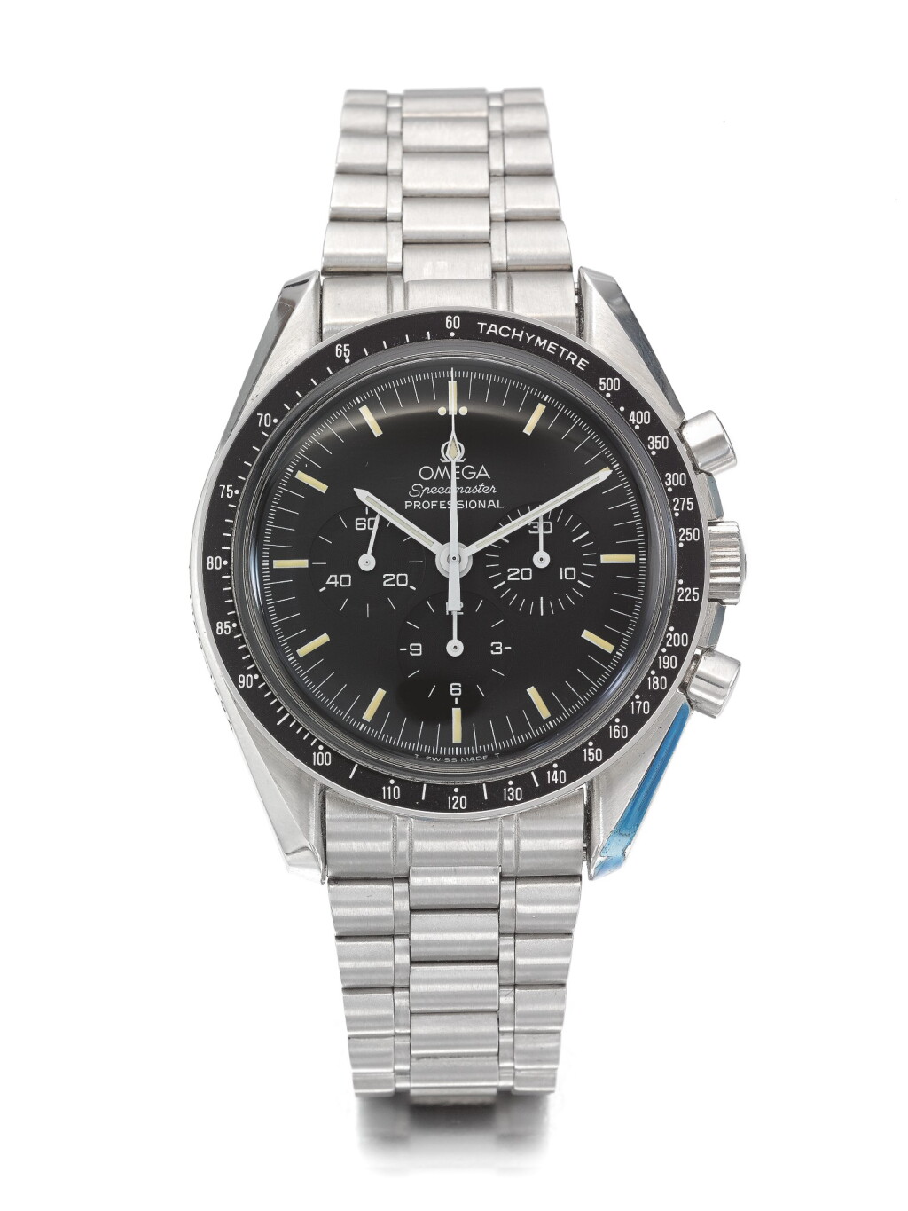 View full screen - View 1 of Lot 41. OMEGA | REF 3591.50 SPEEDMASTER APOLLO XI 1969-1994 ANNIVERSARY EDITION, A LIMITED EDITION STAINLESS STEEL CHRONOGRAPH WRISTWATCH WITH REGISTERS AND BRACELET CIRCA 1994.